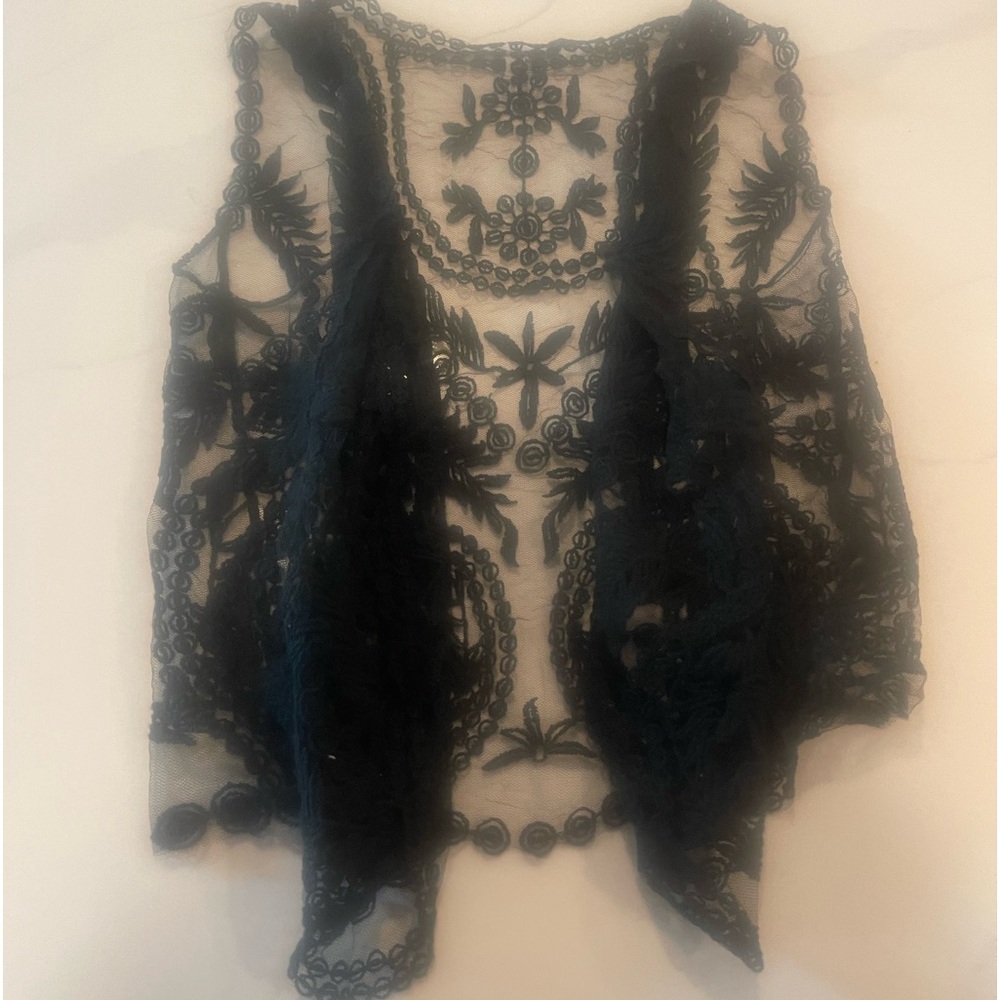 Black mesh vest